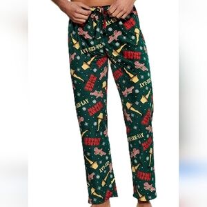 A Christmas Story Holiday Festive Movie  Green Red Pajama Pants 🎄✨